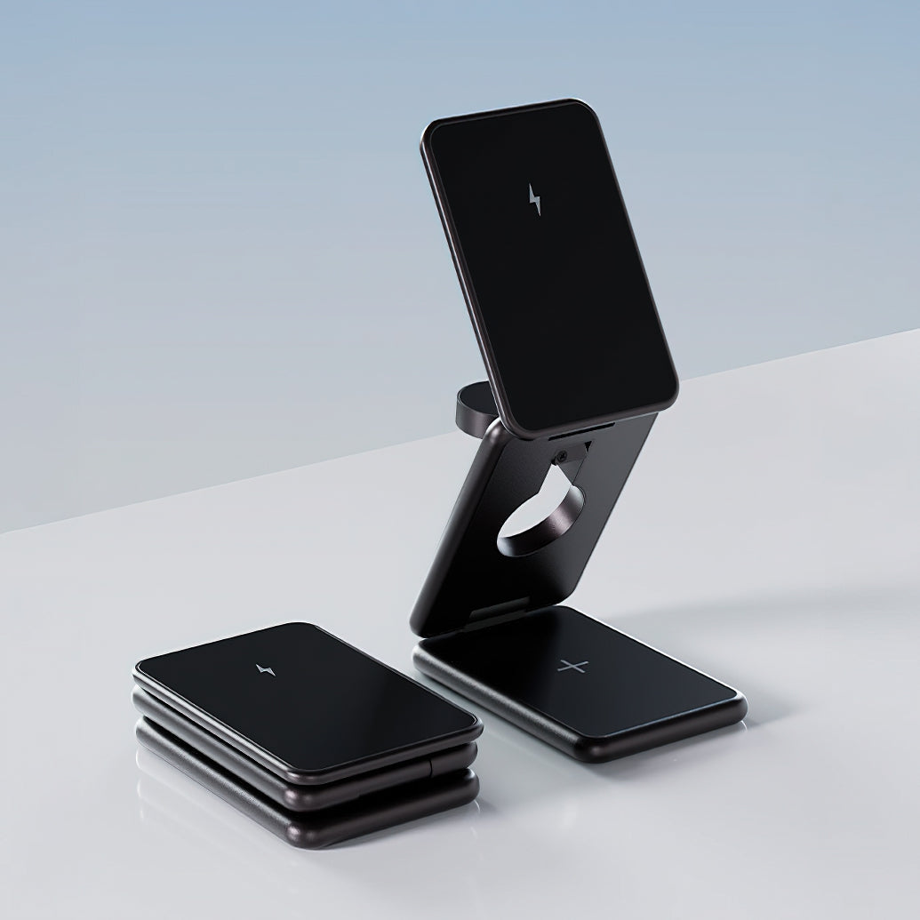 Draadloze Netwerkoplader Allity. AWC-230-22WMS 3in1, 22.5W, 1.67A, Gri