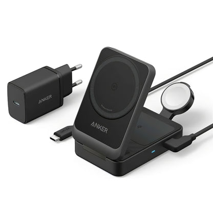 Anker MagGo 3in1 Draadloze Netwerkoplader, 15W, 1.67A, Zwart B2557311