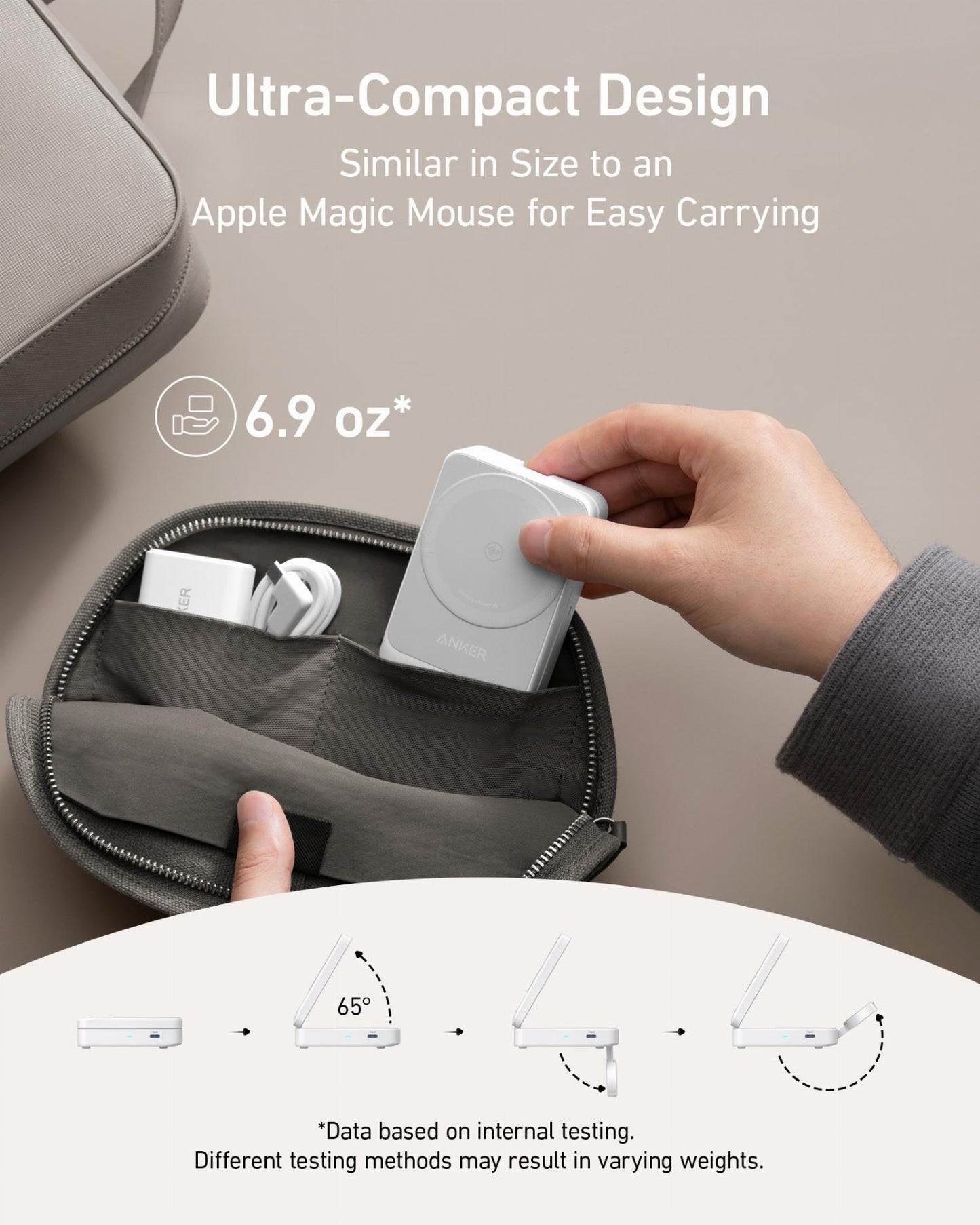 Anker MagGo 3in1 Draadloze Netwerkoplader, 15W, 1.67A, Wit B2557321