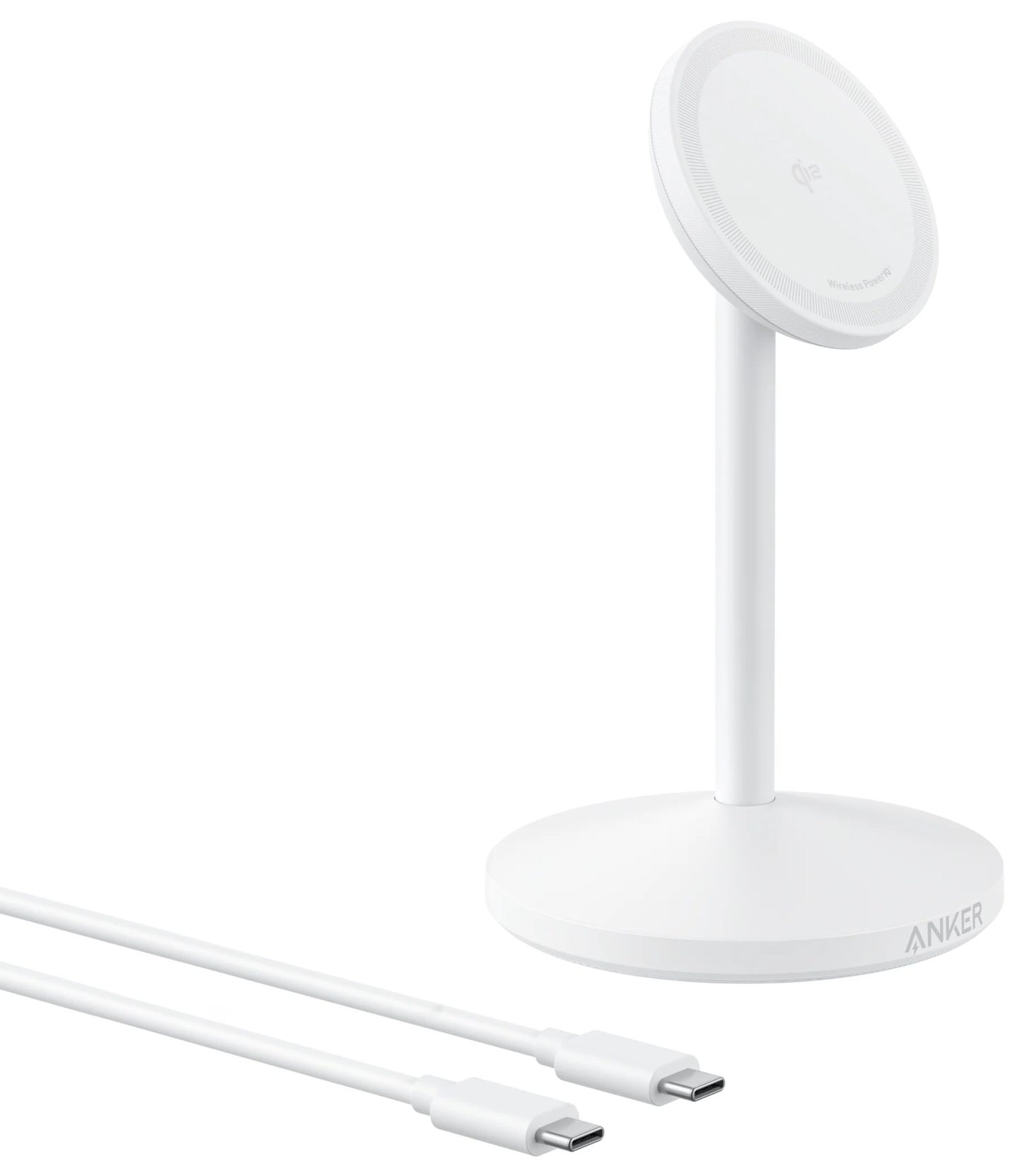 Draadloze Netwerkoplader Anker MagGo Stand, 15W, 1.67A, Wit A25X1H21