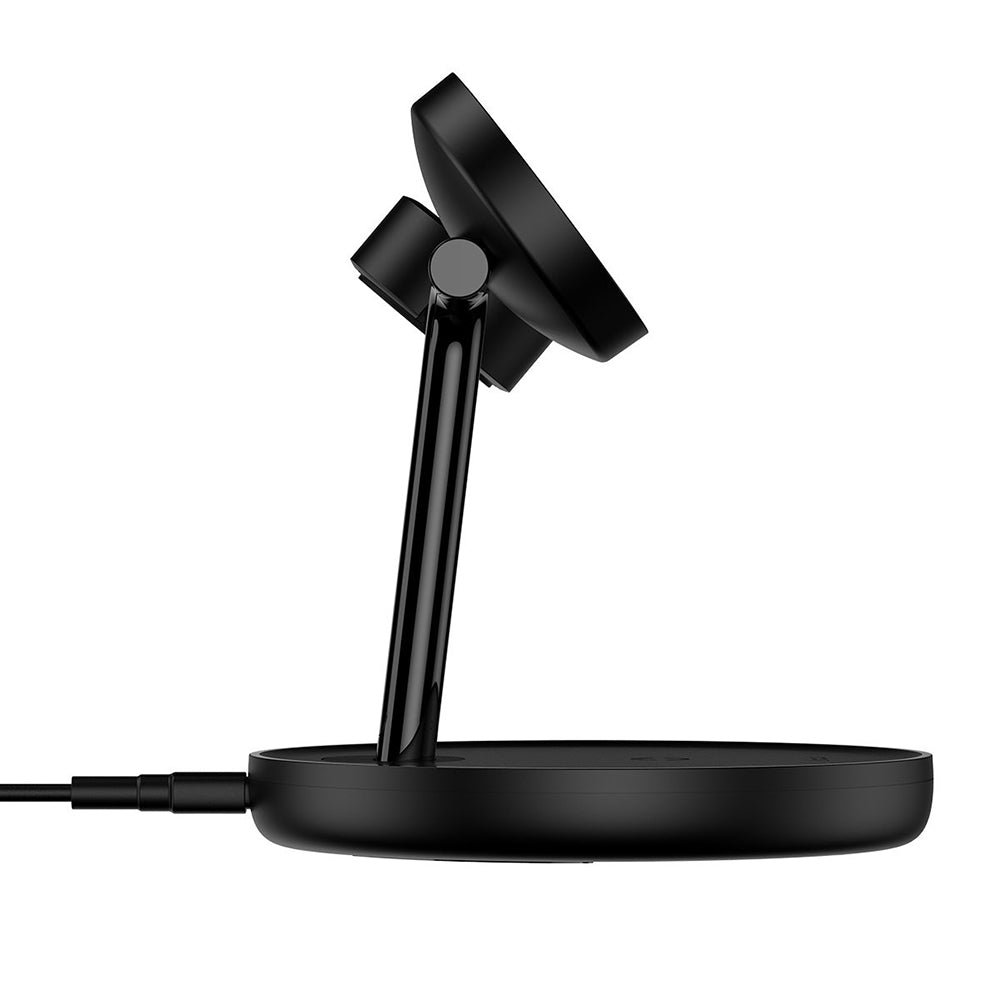 Wireless Network Charger Baseus Swan 3in1, 15W, 1.67A, Black WXTE000101