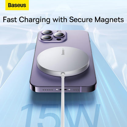 Baseus Simple Mini 3 Wireless Network Charger, 15W, 1.67A, Silver CCJJ040012