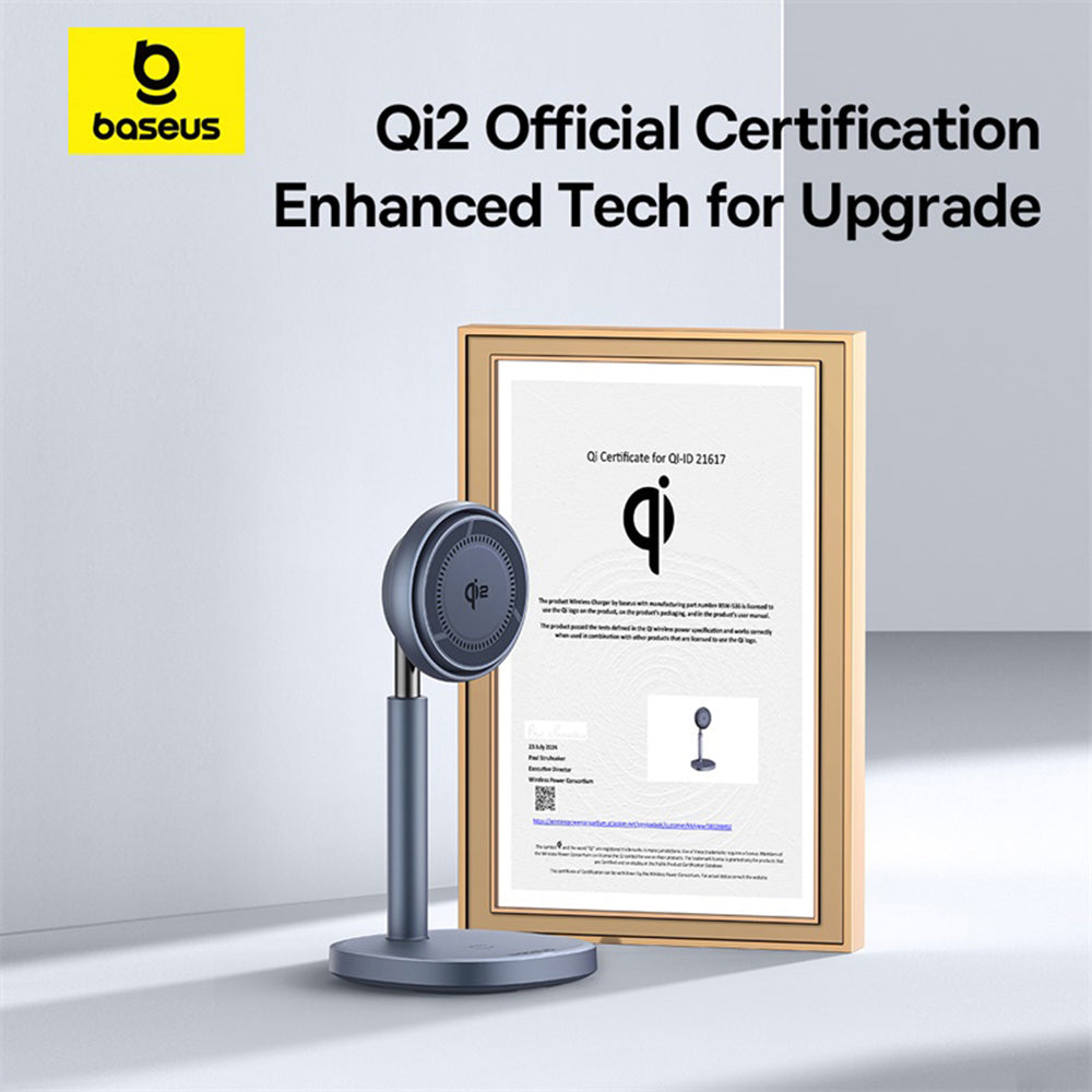 Baseus Orbit 2 Pro 2in1 Draadloze Netwerkoplader, 20W, 1.67A, Grijs P10273500813-00