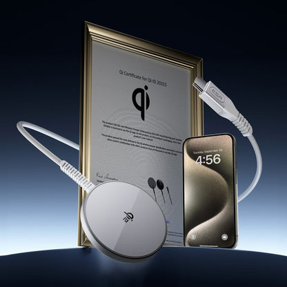 ESR HaloLock Wireless Network Charger, 15W, 1.67A, Silver