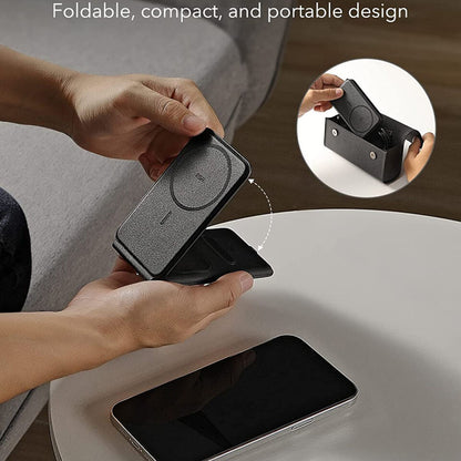 Draadloze Netwerkoplader ESR Travel 3in1, 15W, 1.67A, Zwart