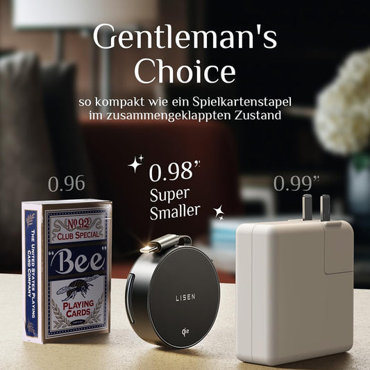 Draadloze Netwerkoplader Lisen W103 3in1, 7.5W, 1.1A, Zwart YL0324090008