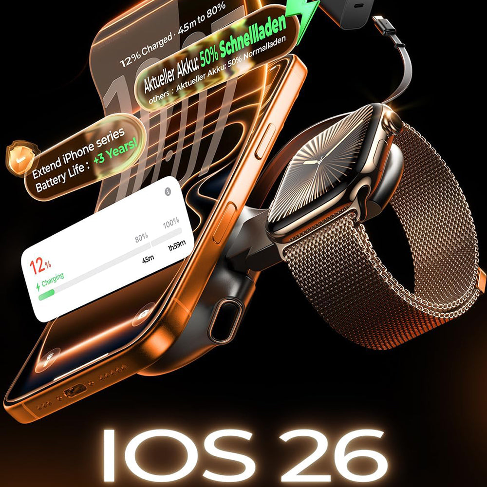 Draadloze Netwerkoplader Lisen W103 3in1, 7.5W, 1.1A, Zwart YL0324090008