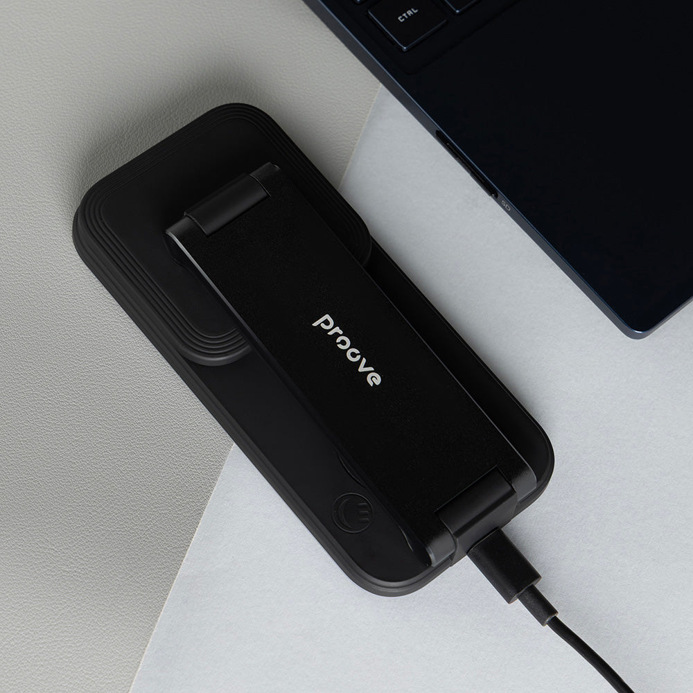 Draadloze Netwerkoplader Proove Energy Fold 3in1, 15W, 1.67A, Zwart WSEF15010001