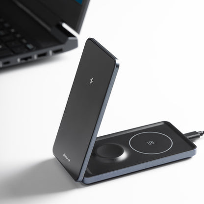 Draadloze Netwerkoplader Proove Metal Edge 3in1, 15W, 1.67A, Grijs WSME15010003