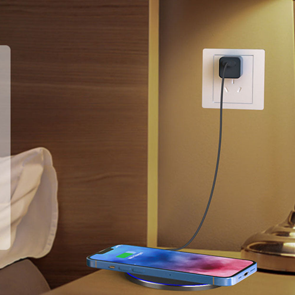 Draadloze Netwerkoplader Techsuit CHWR031 Premium, 15W, 1.67A, Wit