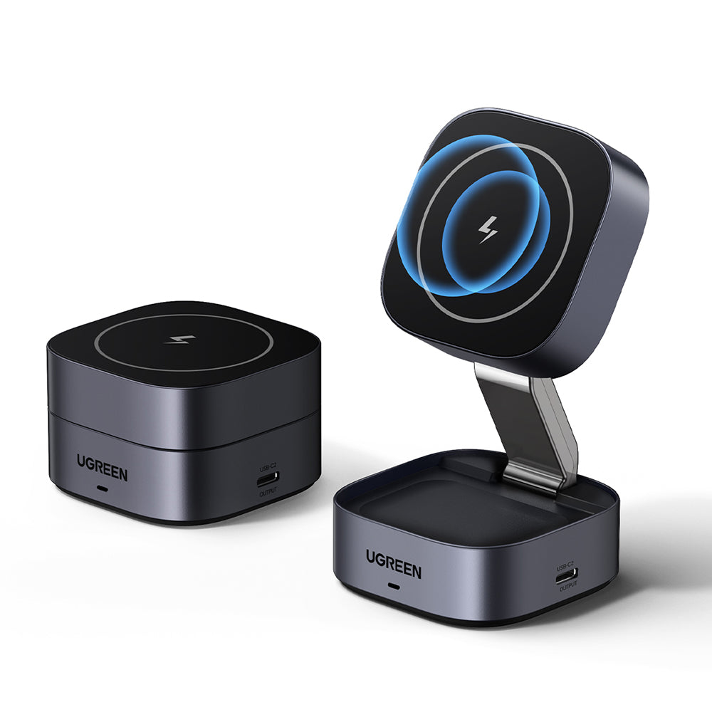 UGREEN W526 3in1 Draadloze Netwerkoplader, 20W, 1.67A, 1 x USB-C, Zwart