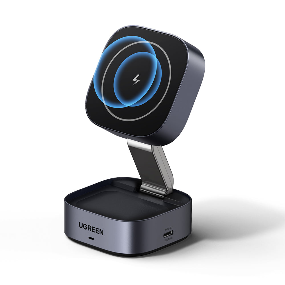 UGREEN W526 3in1 Draadloze Netwerkoplader, 20W, 1.67A, 1 x USB-C, Zwart