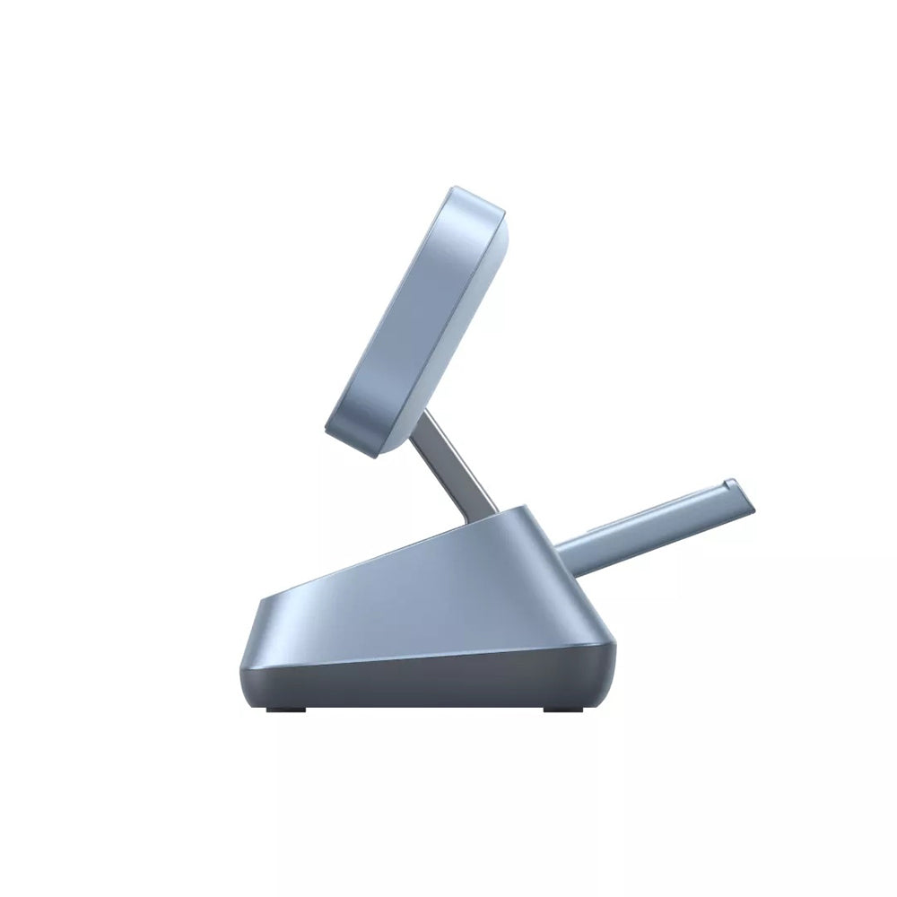 Draadloze Netwerkoplader UGREEN W711 3in1, 25W, 1.67A, Blauw