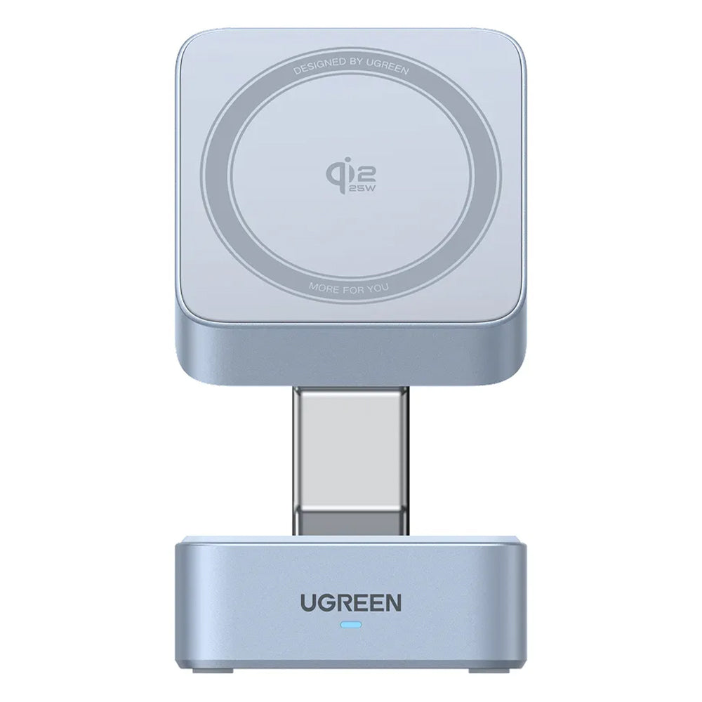Draadloze Netwerkoplader UGREEN W752 2in1, 35W, 3A, 1 x USB-C, Blauw