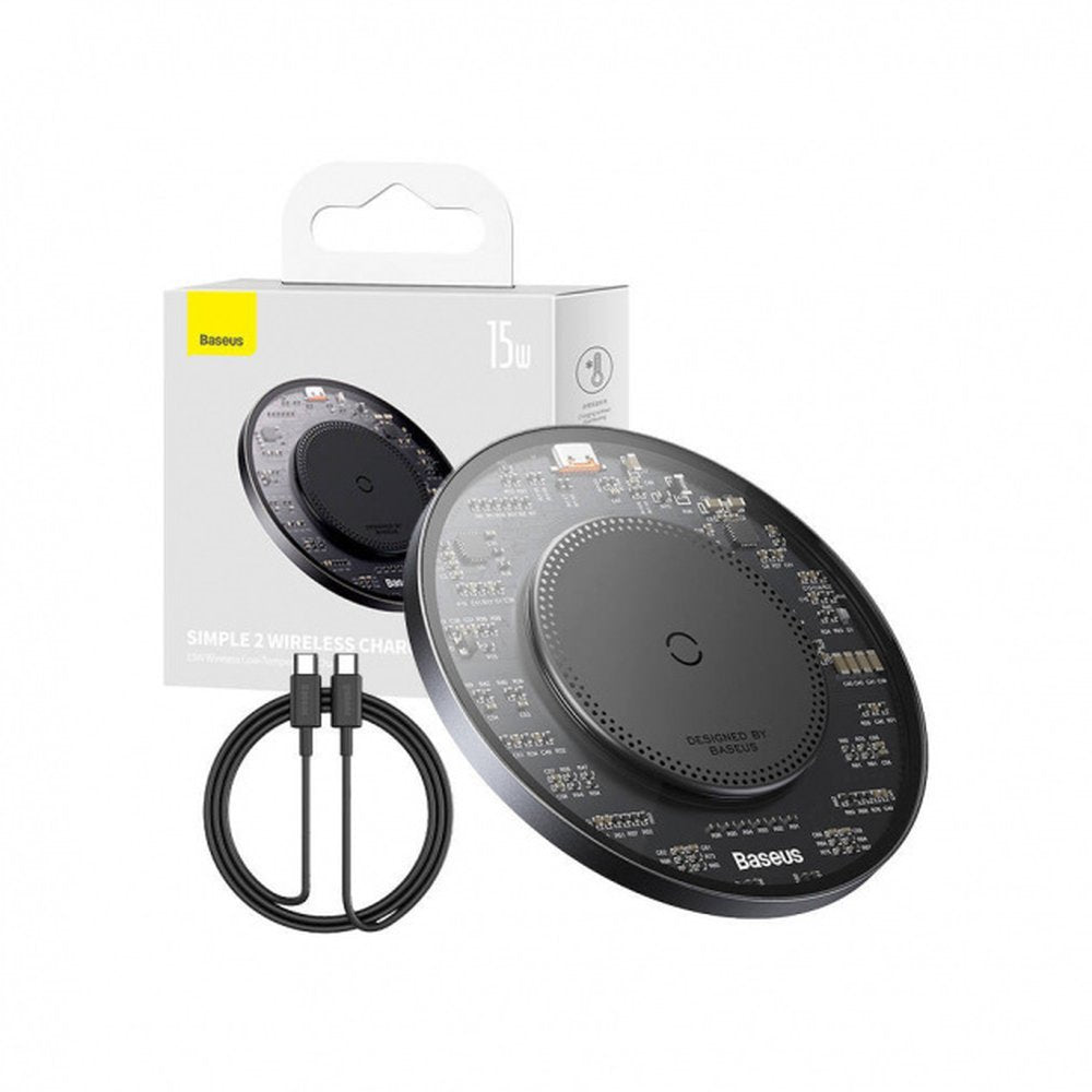 Baseus BS-W530 Wireless Charger, 15W, 1.67A, Black CCJJ050001