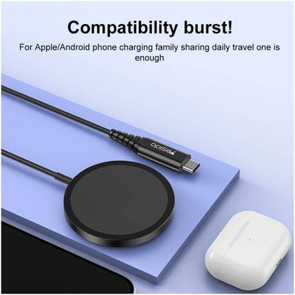 Draadloze Netwerkoplader Yesido DS21, 15W, 1.67A, Zwart