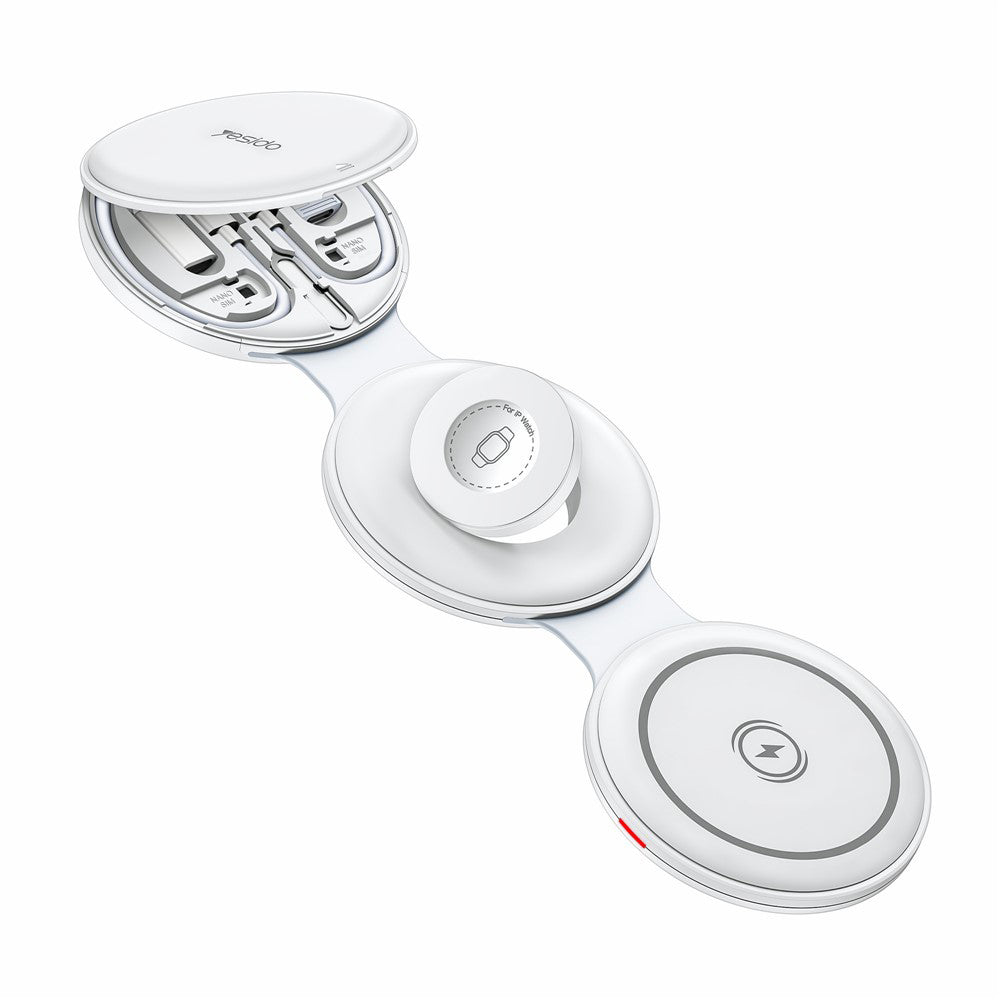 Draadloze Netwerkoplader Yesido DS29 5in1, 15W, 1.67A, Wit