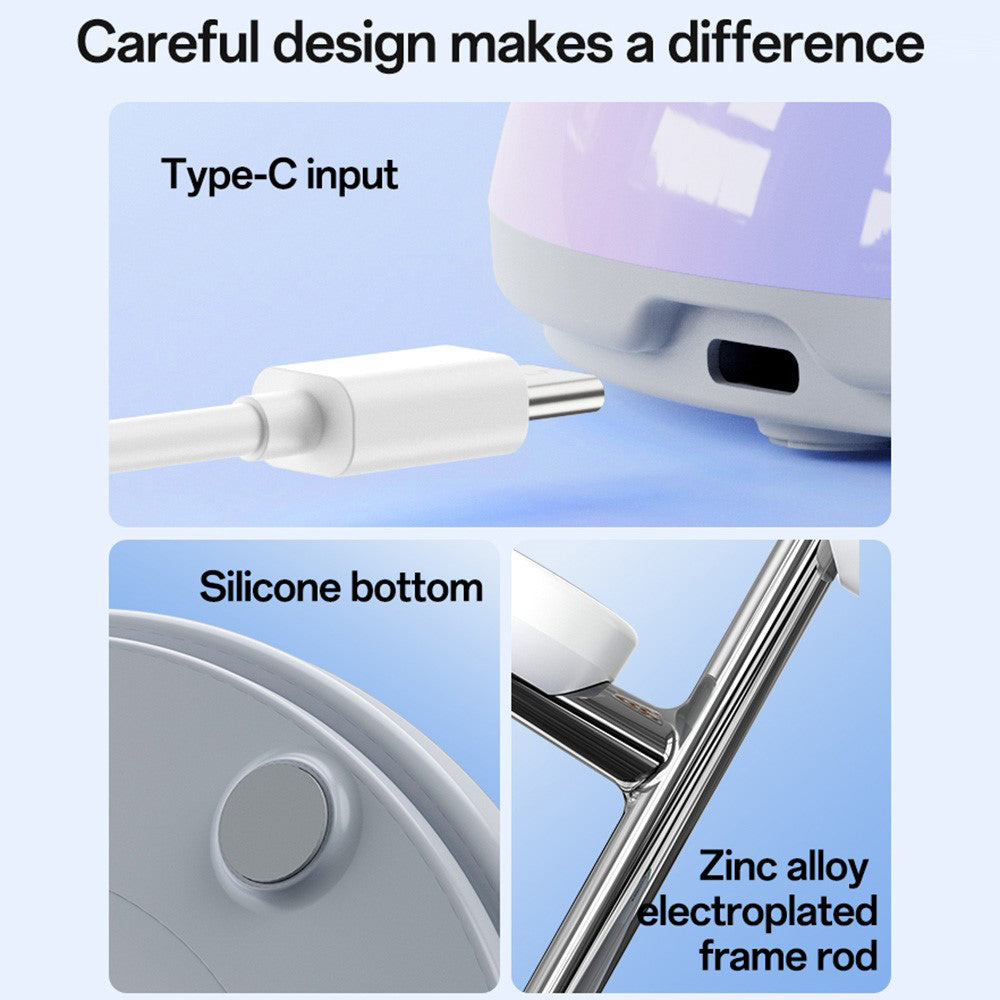 Draadloze Netwerkoplader Yesido DS31 3in1, 15W, 1.67A, Wit