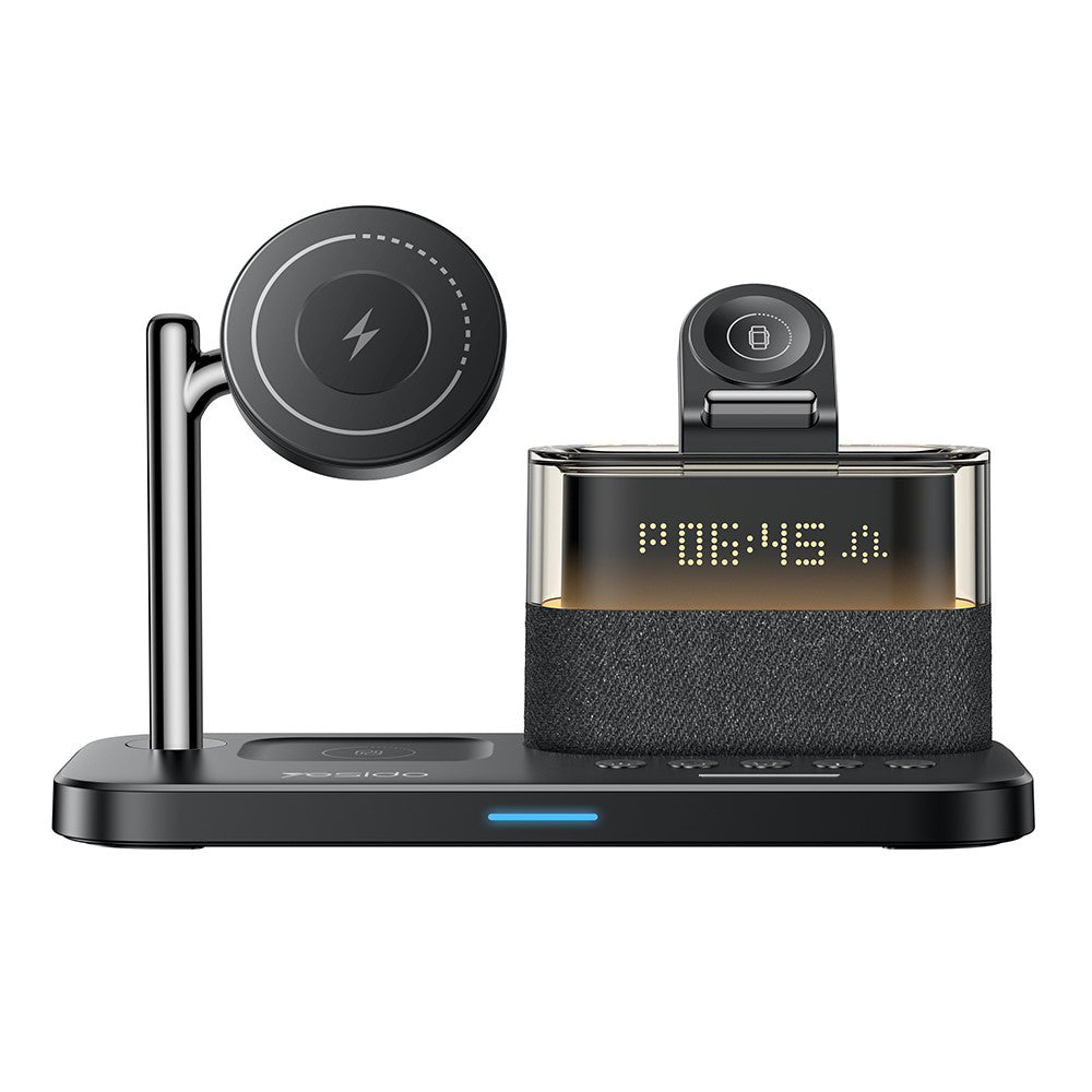 Draadloze Netwerkoplader Yesido DS37 Display 3in1, 25W, 1.67A, Zwart