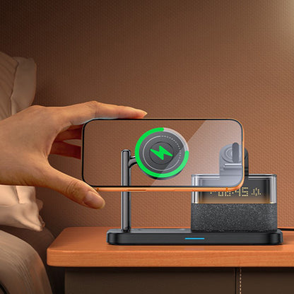 Draadloze Netwerkoplader Yesido DS37 Display 3in1, 25W, 1.67A, Zwart