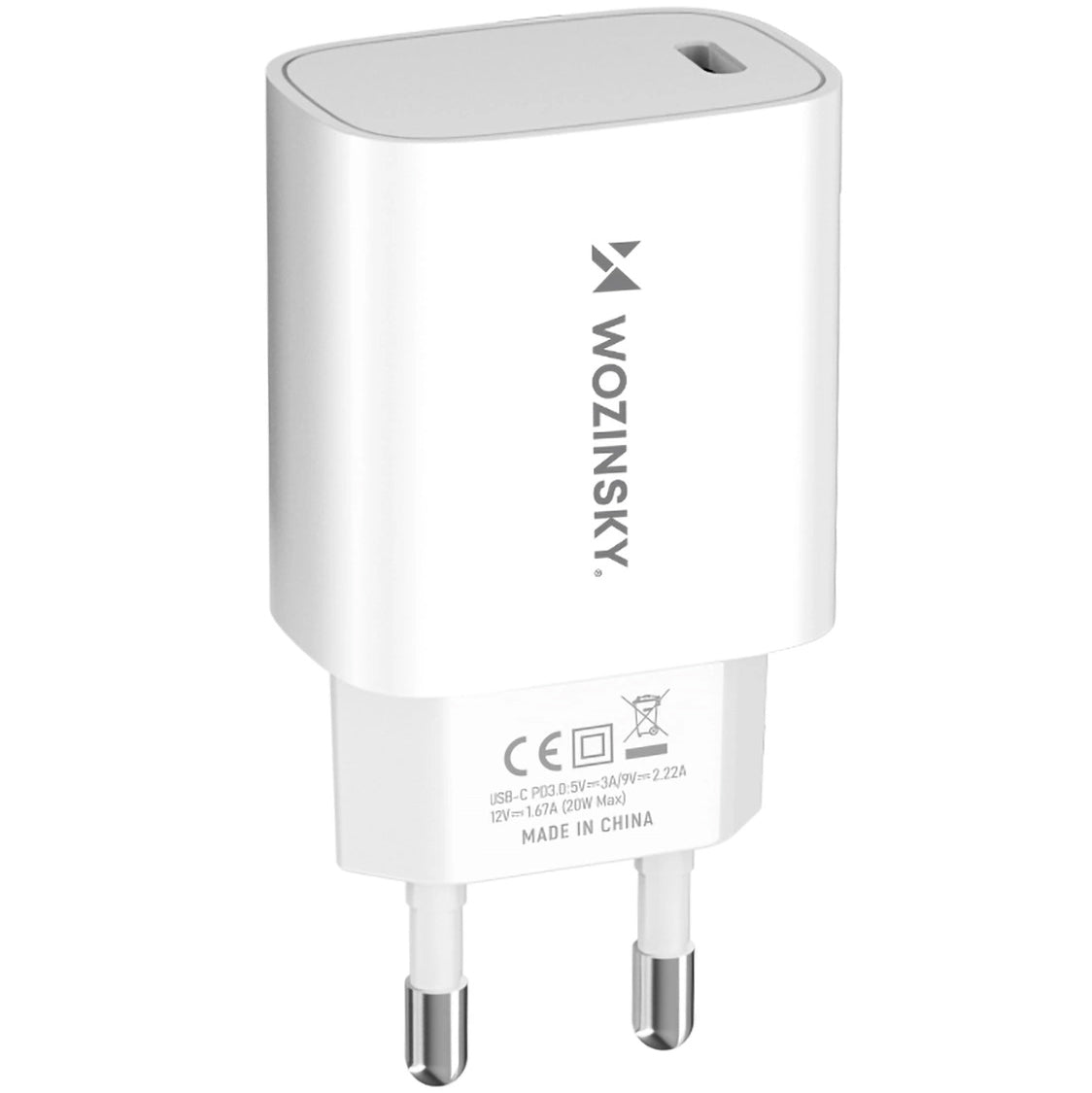 Netlader WZK WGWCCW, 20W, 3A, 1 x USB-C, Wit