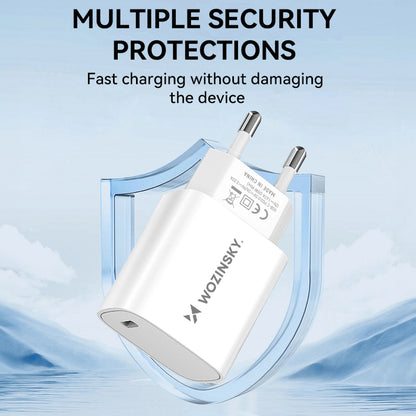 Netlader WZK WGWCCW, 20W, 3A, 1 x USB-C, Wit