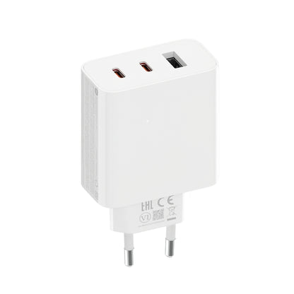 Xiaomi 2C1A GaN-netwerkoplader, 67W, 3A, 1 x USB-A - 2 x USB-C, Wit 