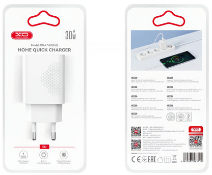 Netwerkoplader XO Design L162, 30W, 3A, 1 x USB-C, Wit