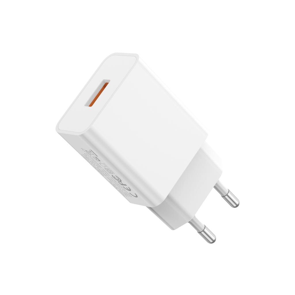 Netwerkoplader XO Design L127, 18W, 3A, 1 x USB-A, Wit