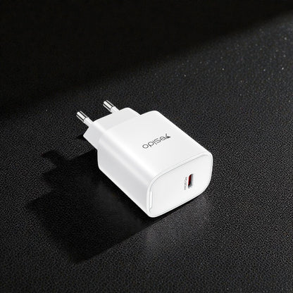 Netwerkoplader Yesido YC01E, 20W, 3A, 1 x USB-C, Wit