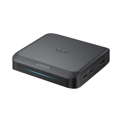 Anker Charging Dock for Prime External Battery, 150W, 5A, 1 x Pogo Pin - 1 x USB-A - 2 x USB-C, Black A1903G11