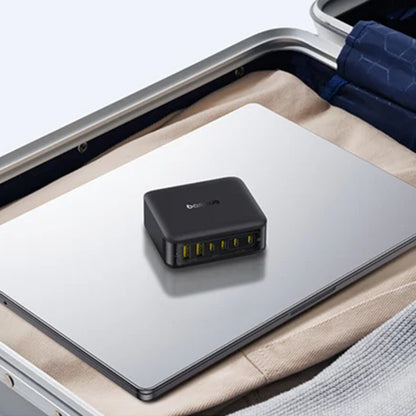 Baseus EnerFill FH21 Charging Station, 120W, 3.25A, 2 x USB-A - 4 x USB-C, Black E0120T00