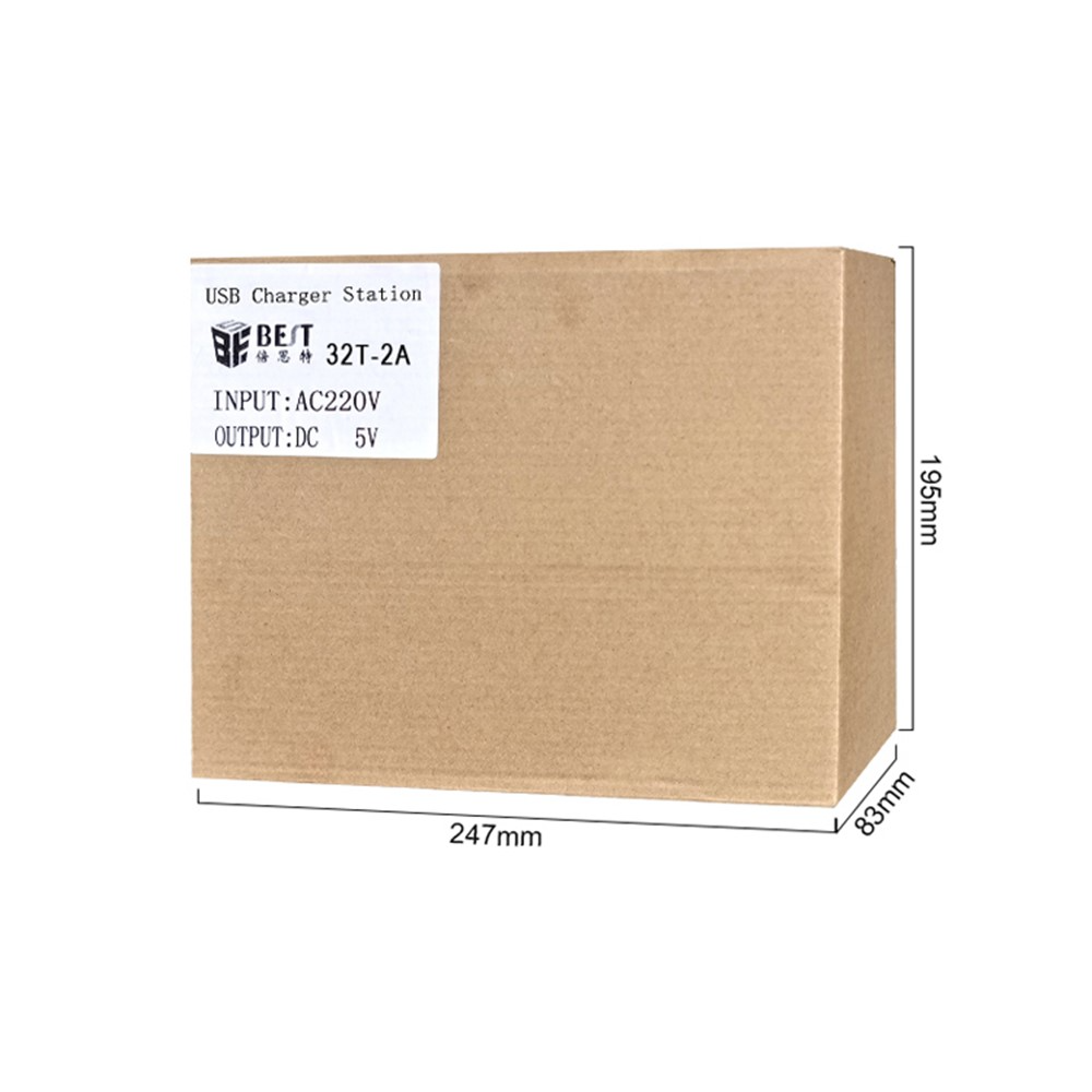 Best 32T-2A Station Charger, 2A, 32 x USB-A, Wit