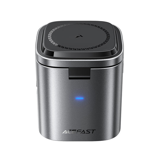 Oplaadstation met USB-C kabel Acefast Z9 QI 6in1, 80W, 1 x USB-C - 1 x USB-A, Zwart
