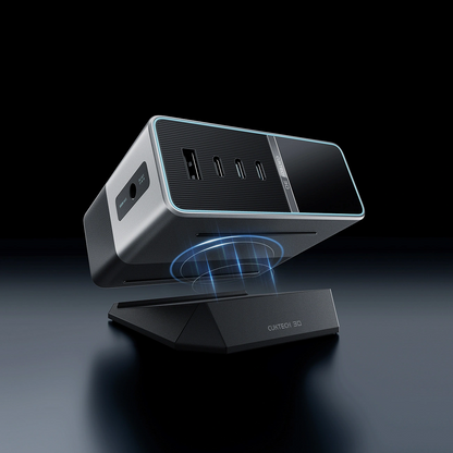 Cuktech TA3005U laadstation, 300W, 1 x DC - 1 x USB-A - 3 x USB-C, Grijs
