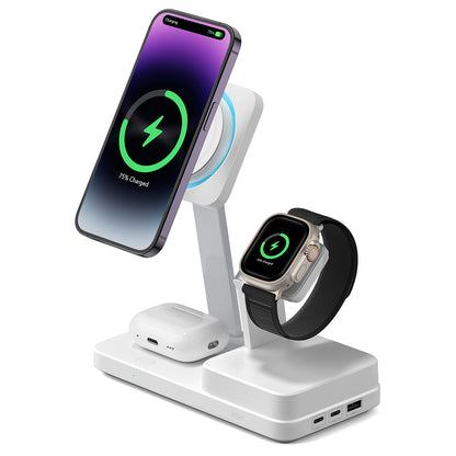 Oplader Station ESR CryoBoost QI 6in1, 100W, 2 x USB-A - 1 x USB-C, Wit