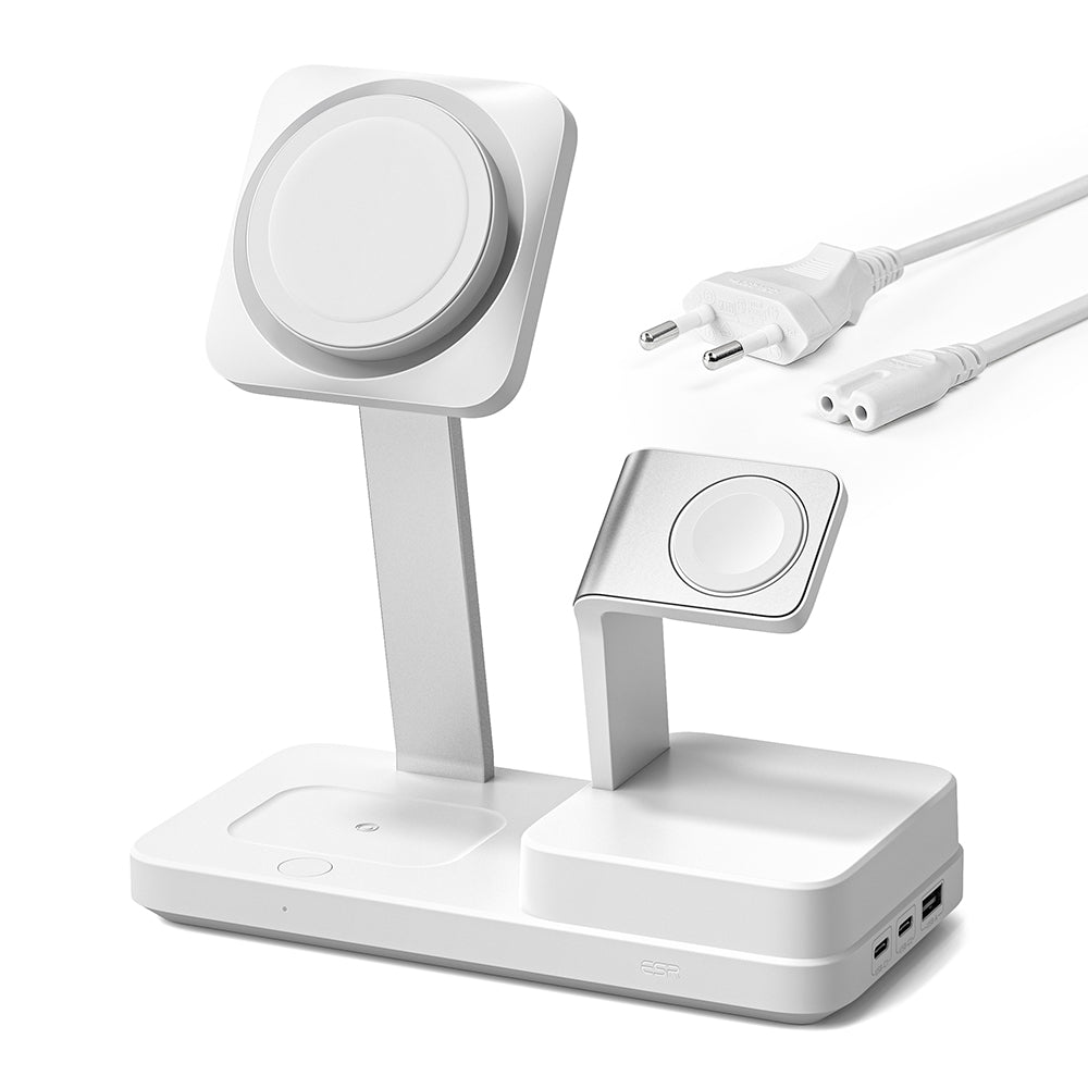 Oplader Station ESR CryoBoost QI 6in1, 100W, 2 x USB-A - 1 x USB-C, Wit