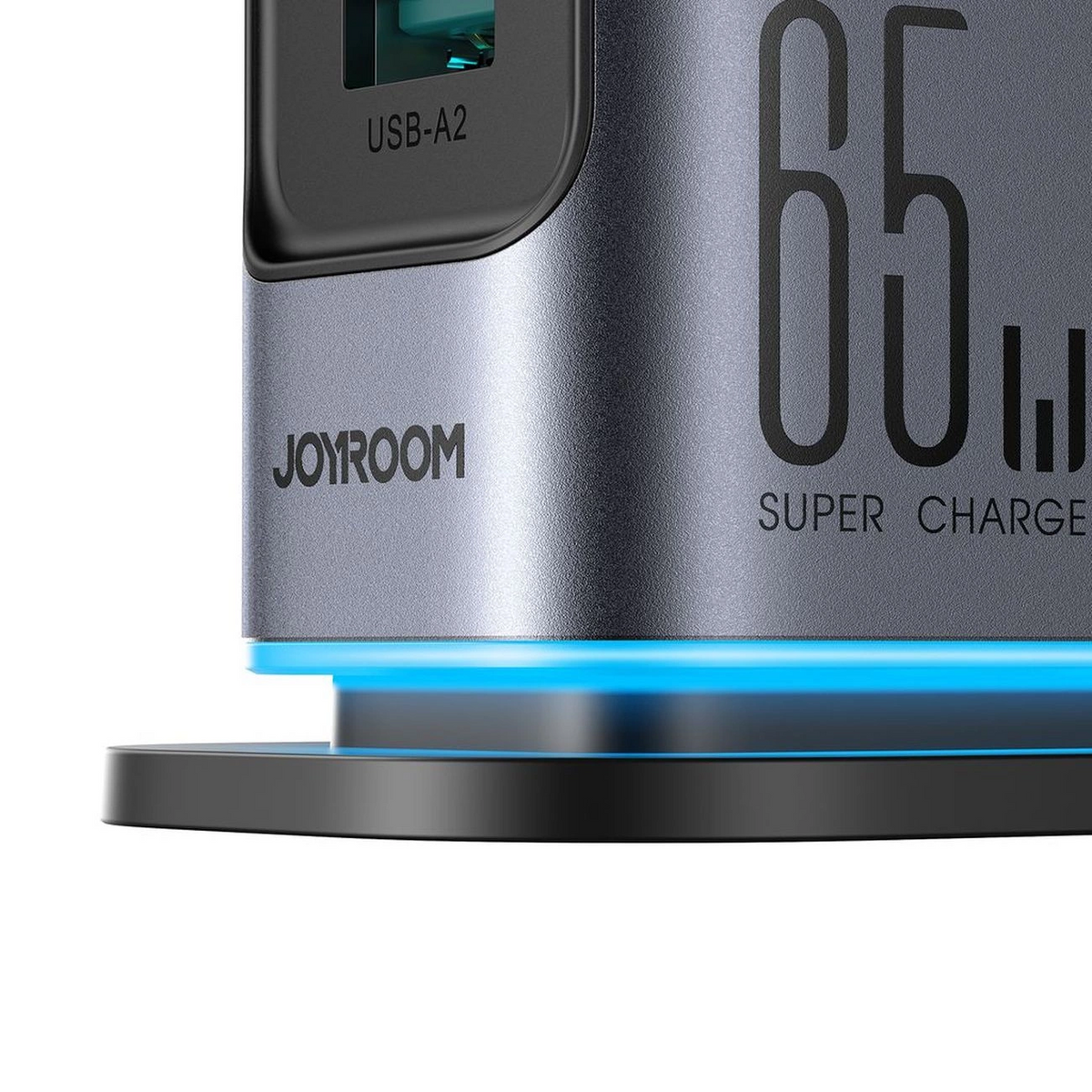 Joyroom JR-TCM02 UK Stationlader, 65W, 3.25A, 2 x USB-A - 4 x USB-C, Grijs