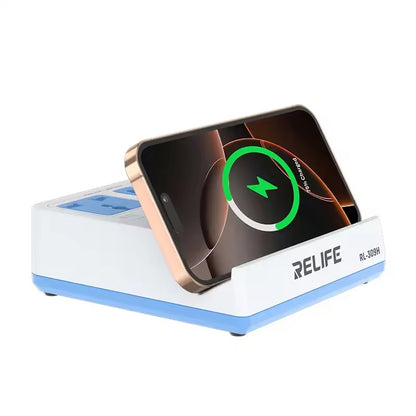 Relife RL-309H QI Station Charger, 72W, 1 x USB-A - 3 x USB-C, Wit
