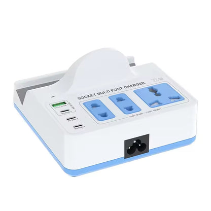 Relife RL-309H QI Station Charger, 72W, 1 x USB-A - 3 x USB-C, Wit