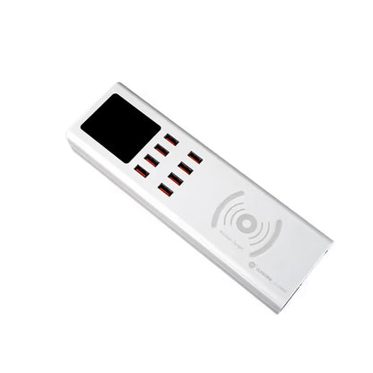 Oplaadstation Sunshine SS-309WD QI, 40W, 2.4A, 8 x USB-A, Wit