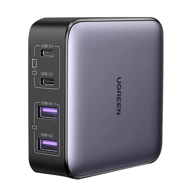 UGREEN CD327 Nexode Oplaadstation, 65W, 3.25A, 2 x USB-A - 2 x USB-C, Zwart
