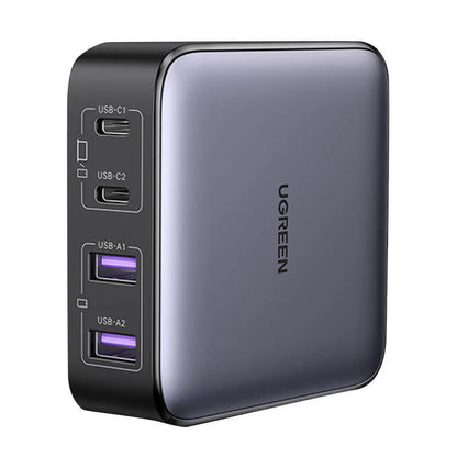 UGREEN CD327 Nexode Oplaadstation, 65W, 3.25A, 2 x USB-A - 2 x USB-C, Zwart