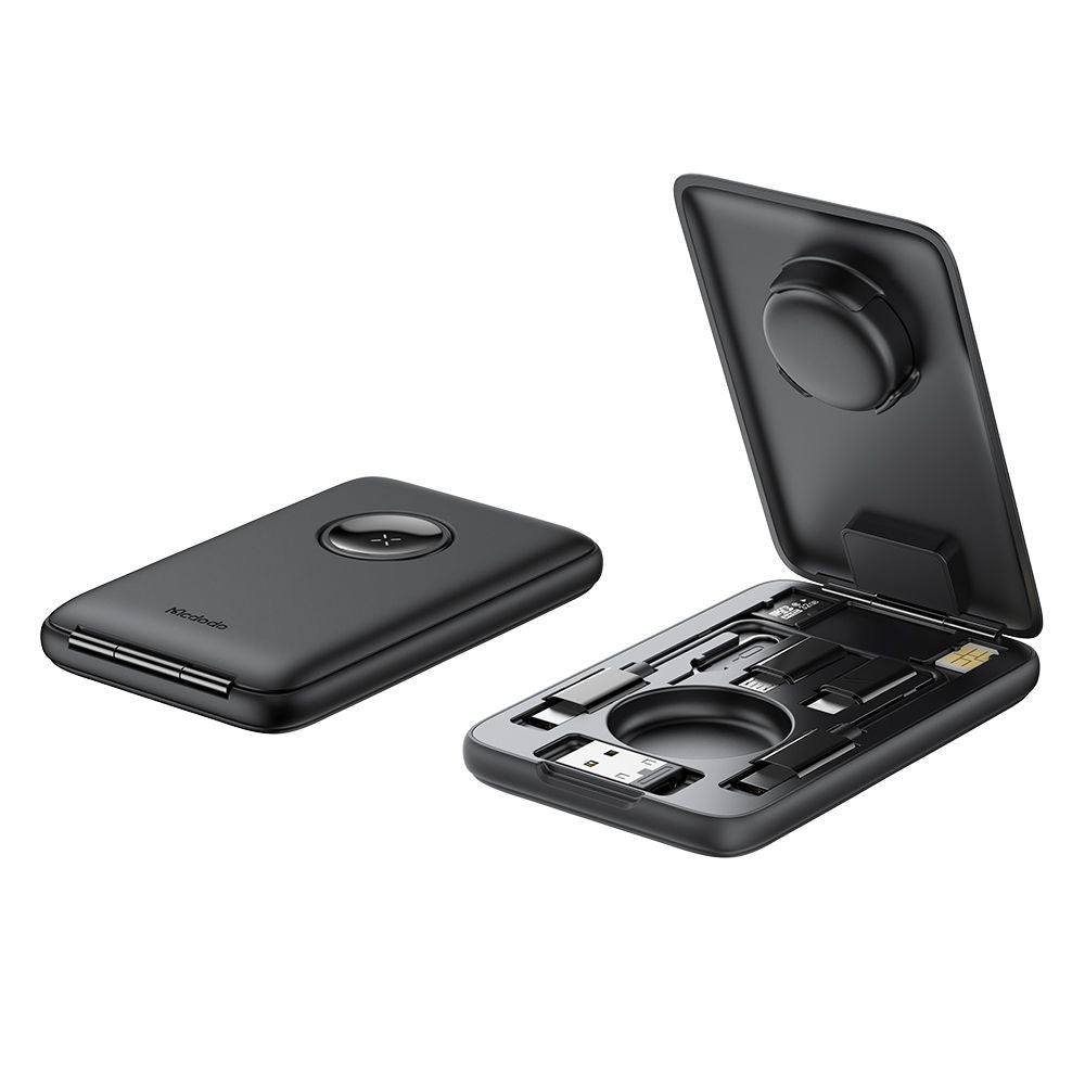 Draadloze Oplader McDodo CH-2440 8in1 voor Apple Watch Series, Zwart