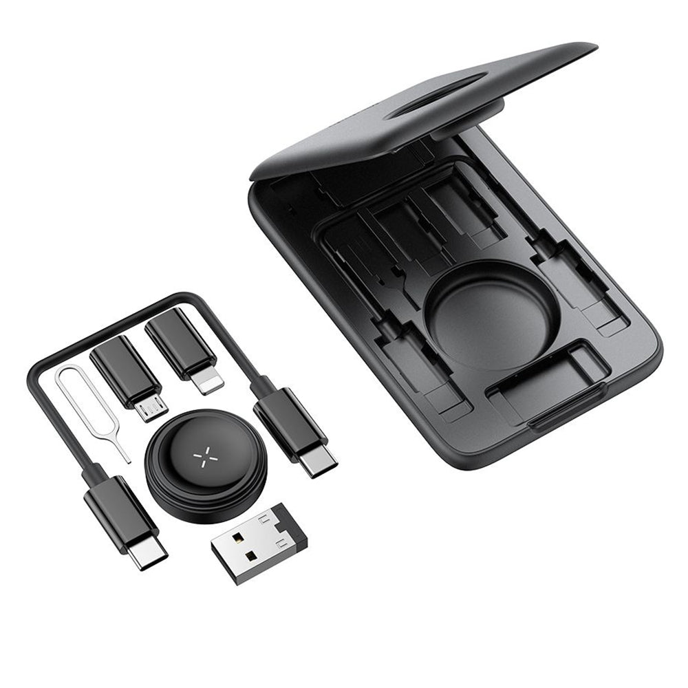 Draadloze Oplader McDodo CH-2440 8in1 voor Apple Watch Series, Zwart