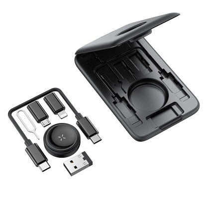 Draadloze Oplader McDodo CH-2440 8in1 voor Apple Watch Series, Zwart