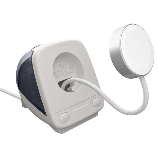 Spigen C1 Classic houder voor draadloze oplader Apple Watch Series, Grijs