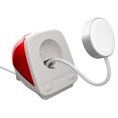 Spigen C1 Classic Houder voor Draadloze Apple Watch Oplader, Rood