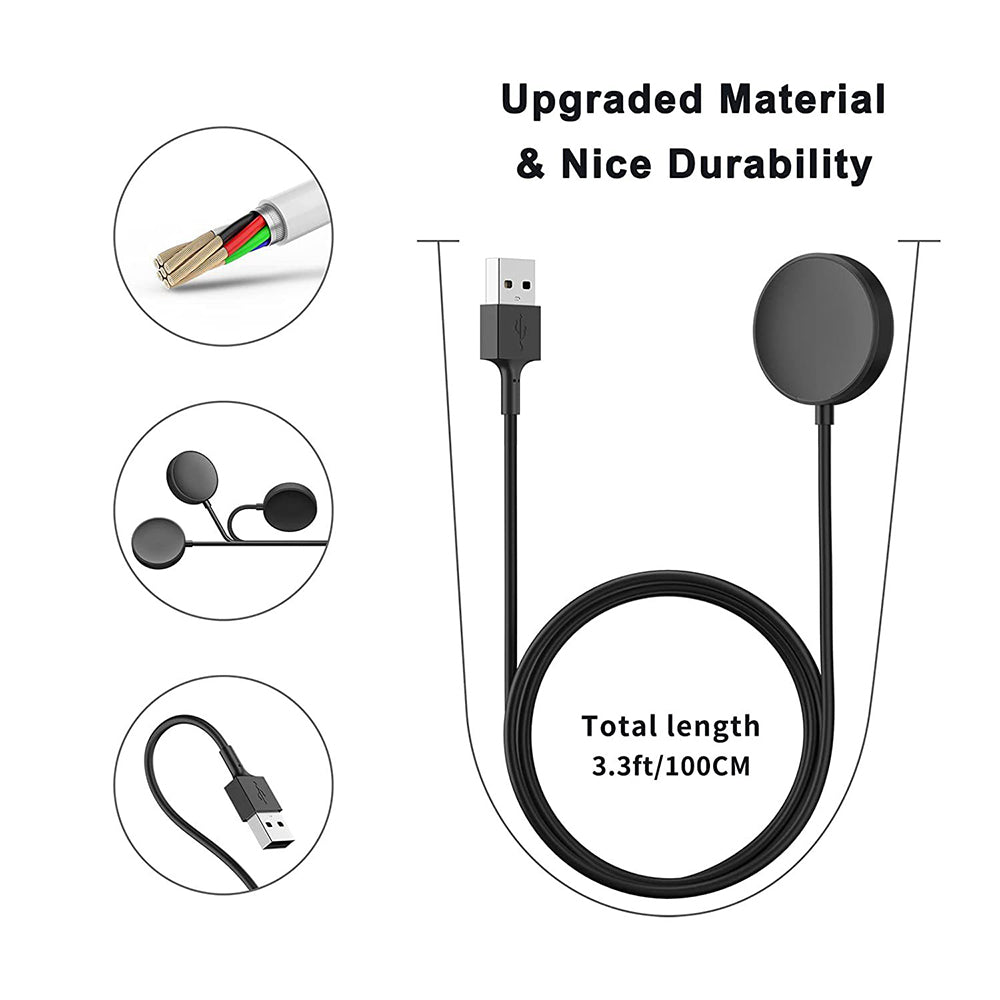 Techsuit TSC11 Wireless Charger for Samsung Galaxy Watch Series, USB-A, Black