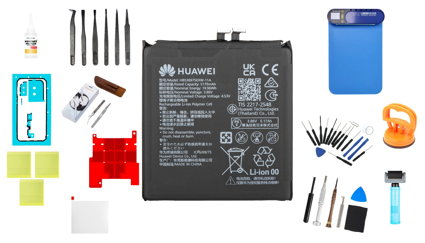 Accupakket HB536975EXW-11A voor Huawei Pura 80 Ultra Service Pack en Speciale Service-instrumenten
